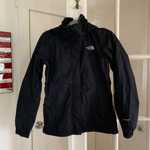 Black Women’s North Face Windbreaker with hood